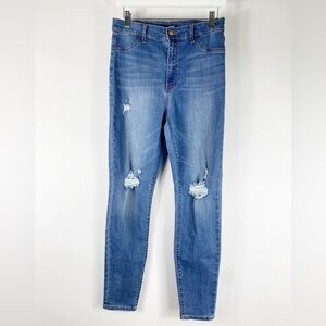 Fashion Nova Distressed High Rise Skinny Jeans Women Size 11